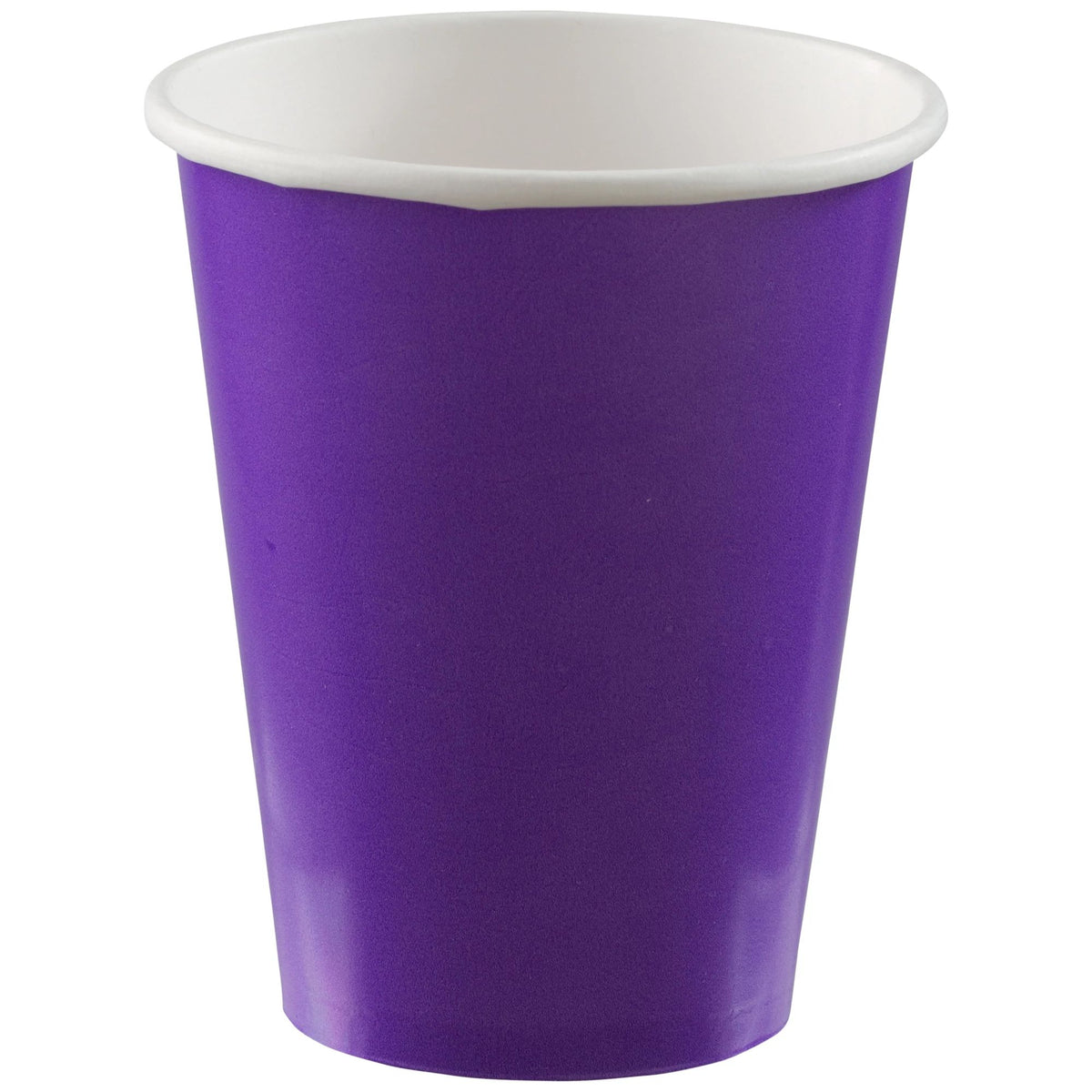 Purple Paper Disposable Cups, 12-ounce, 40-ct - Pack of 6