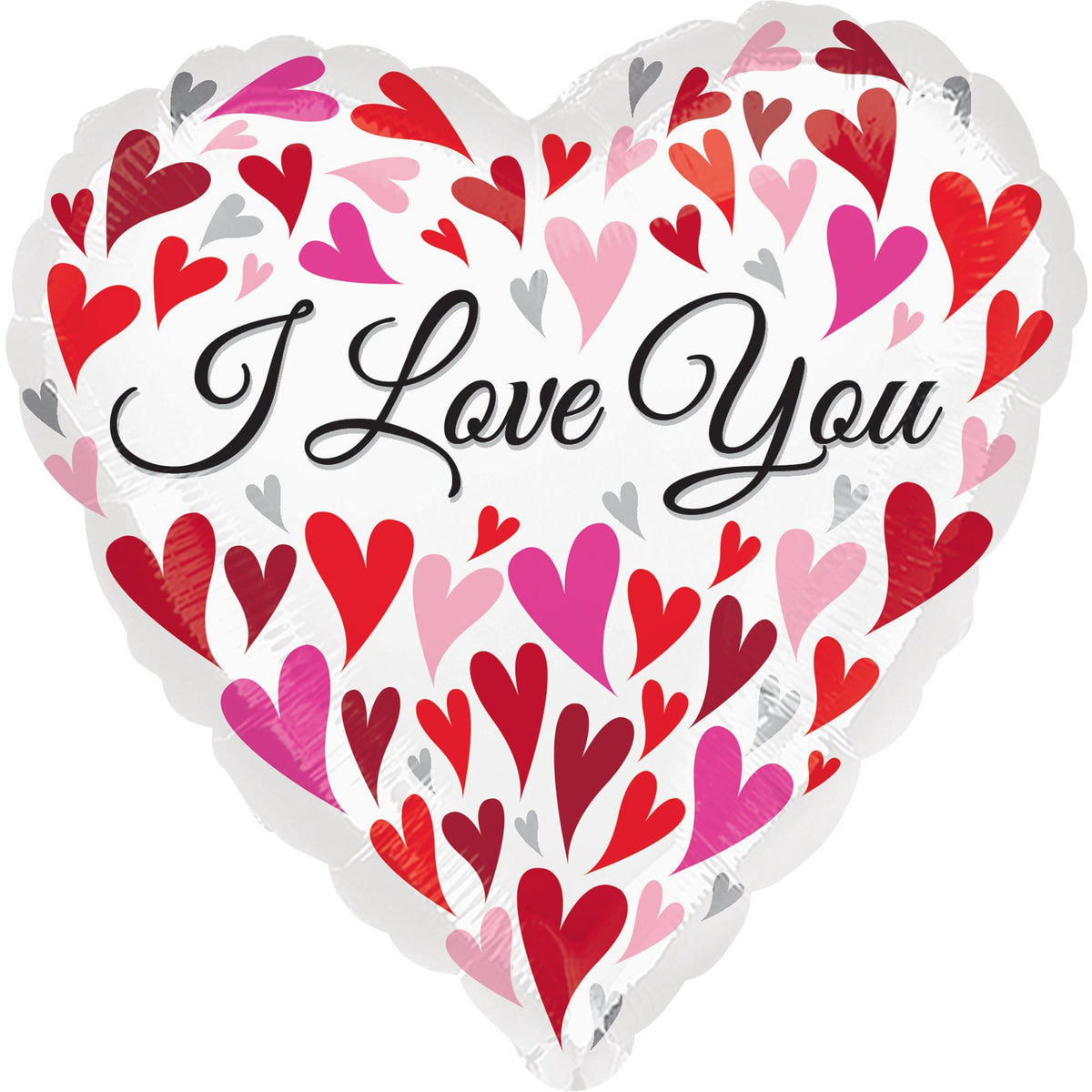 Heartfelt I Love You 18-Inch Foil Balloon - Pack of 5