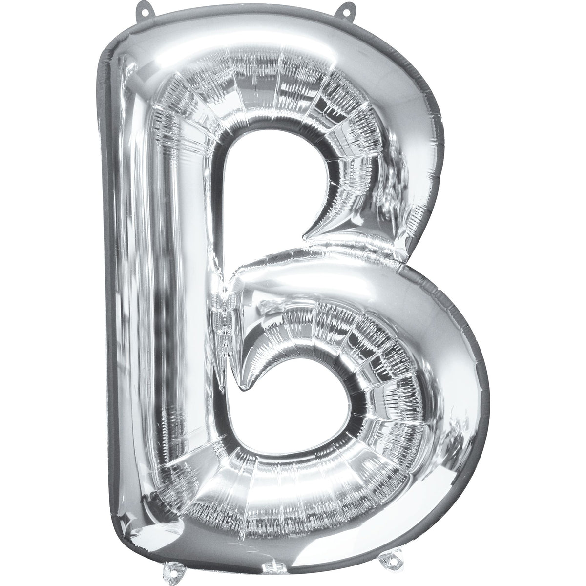 Silver Foil SuperShape Letter B Balloon - Pack of 5