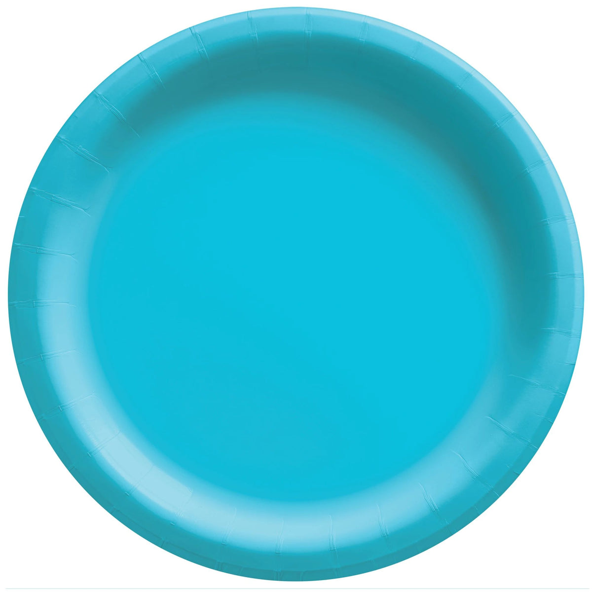 Caribbean Blue 10-inch Round Paper Dinner Plates, 20-ct - Pack of 3