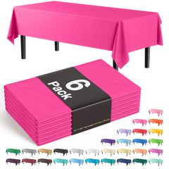 Premium Cerise Table Cover | 6 Pack