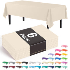 Premium Ivory Table Cover | 6 Pack