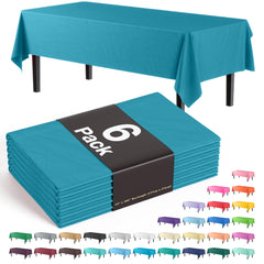 Premium Turquoise Table Cover | 6 Pack