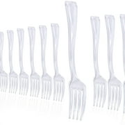 Exquisite Clear plastic Tasting Forks | 100 Count