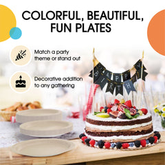 7 In. Ivory Paper Plates | 100 Count