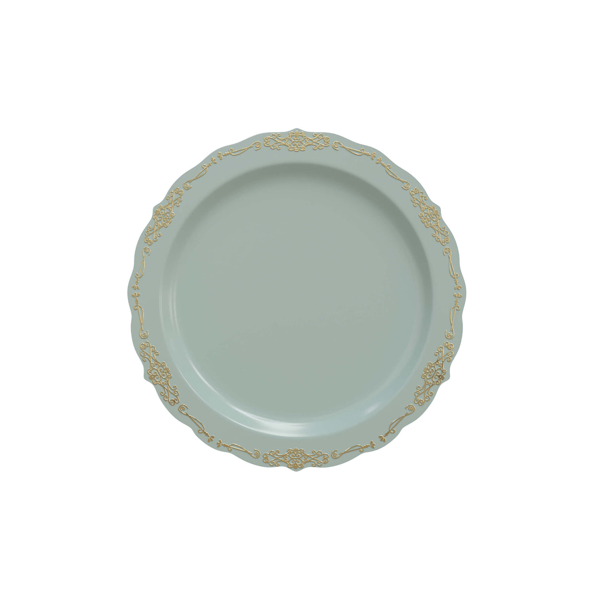 7.5 In. Robin Blue Victorian Design Plates | 40 Count