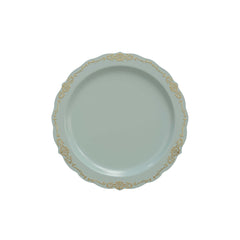 7.5 In. Robin Blue Victorian Design Plates | 40 Count