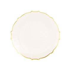 7.5 In. Rose/Gold Petal Plates | 40 Count