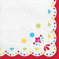 Fiesta Beverage Napkins, 5 inch, 40-ct - Case of 12