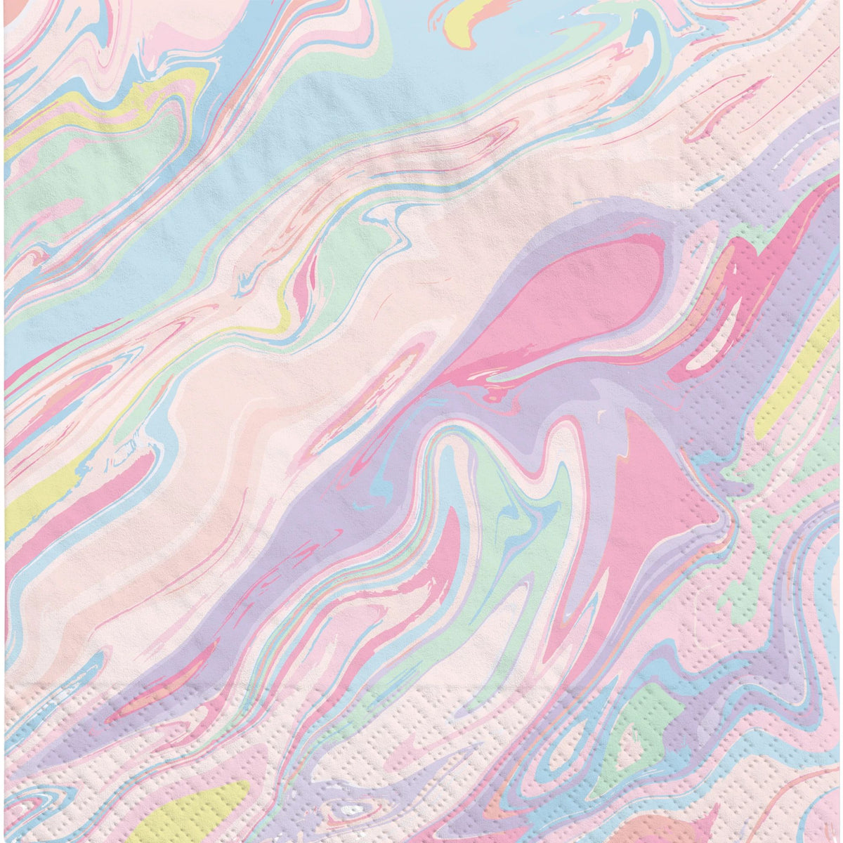 Pastel Marble Beverage Napkins, 40-ct - Pack of 12