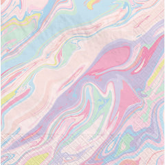 Pastel Marble Beverage Napkins, 40-ct - Pack of 12