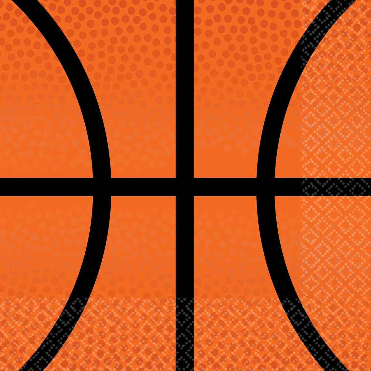 Slam Dunk Basketball Beverage Napkins, 40-ct - Pack of 12