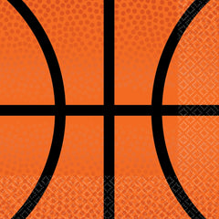 Slam Dunk Basketball Beverage Napkins, 40-ct - Pack of 12