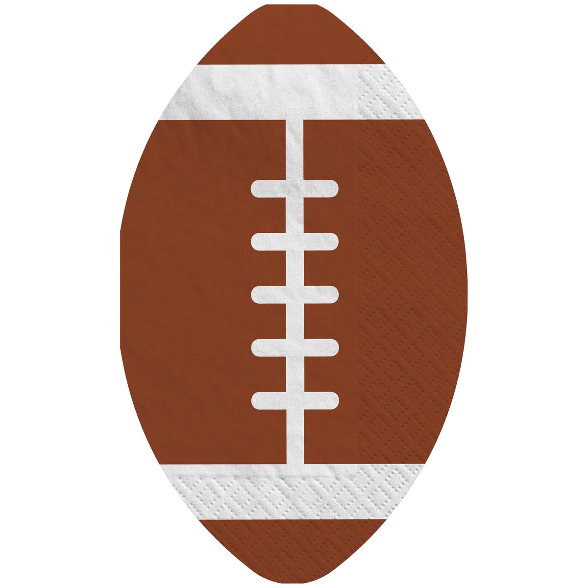Football Shaped Beverage Napkins - 40-ct - Case of 48