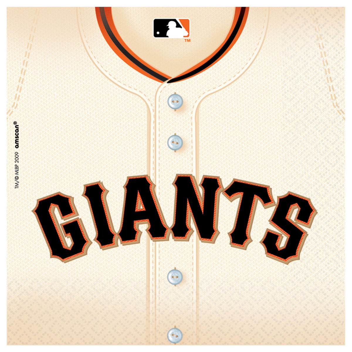 San Francisco Giants Lunch Napkins, 36-ct - Case of 48