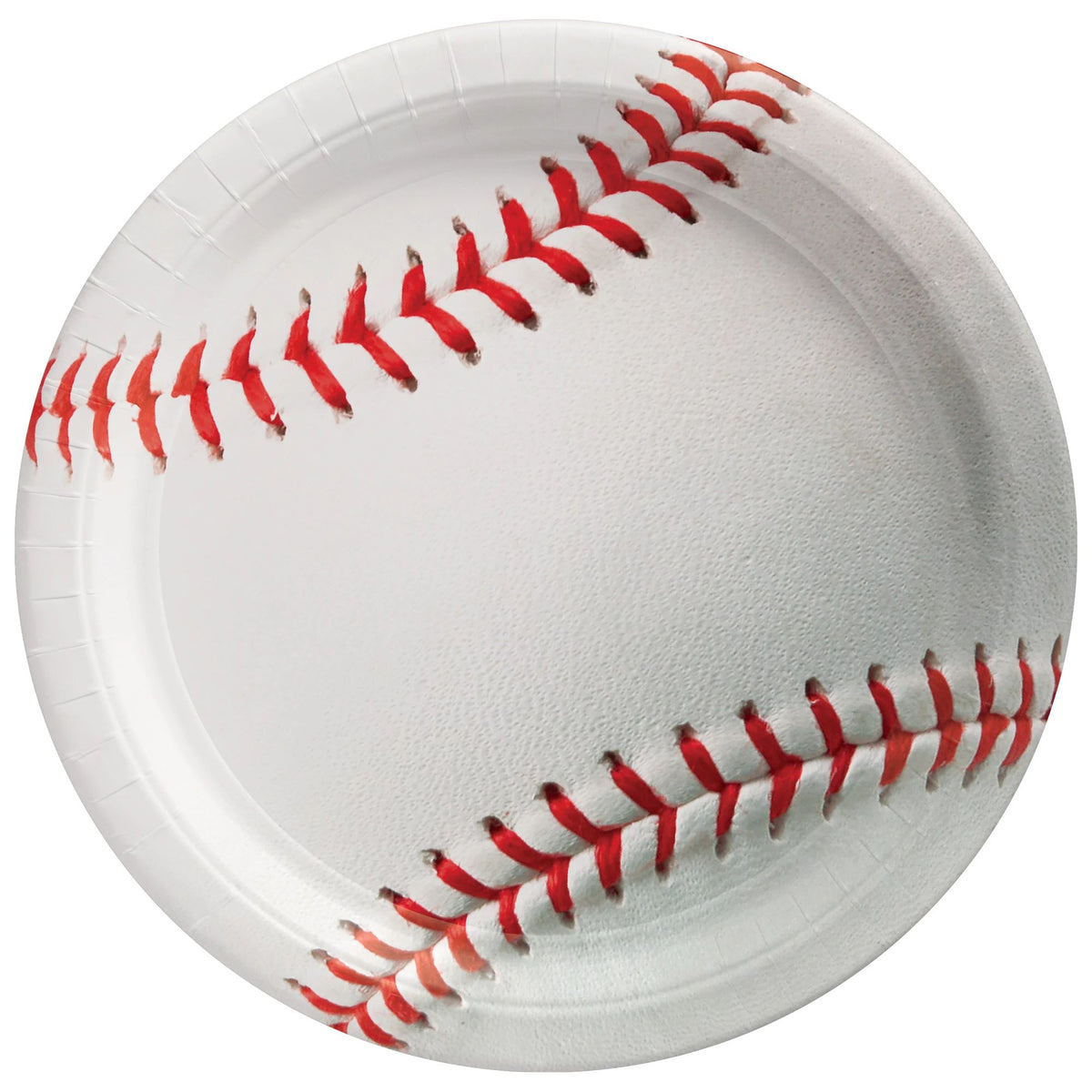 Home Run Baseball Paper Plates - 10.5-inch Round (20 Ct) - Case of 24