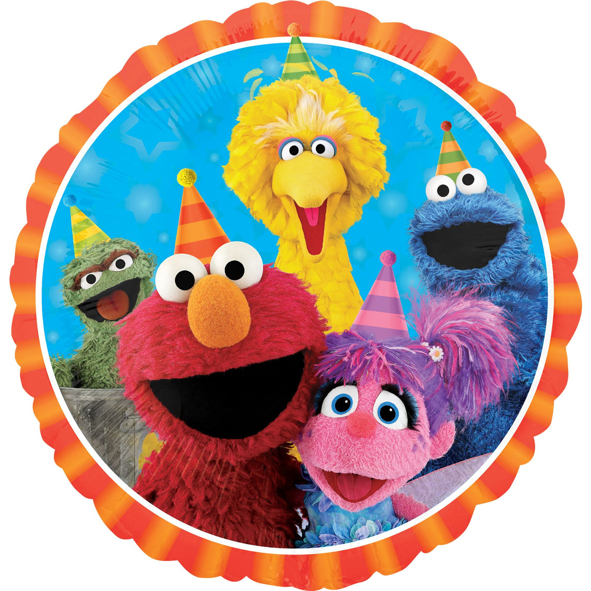 Sesame Street Fun 18-inch Foil Balloon - Pack of 10