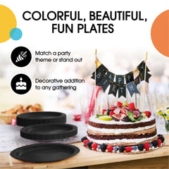 10 In. Black Paper Plates | 500 Count