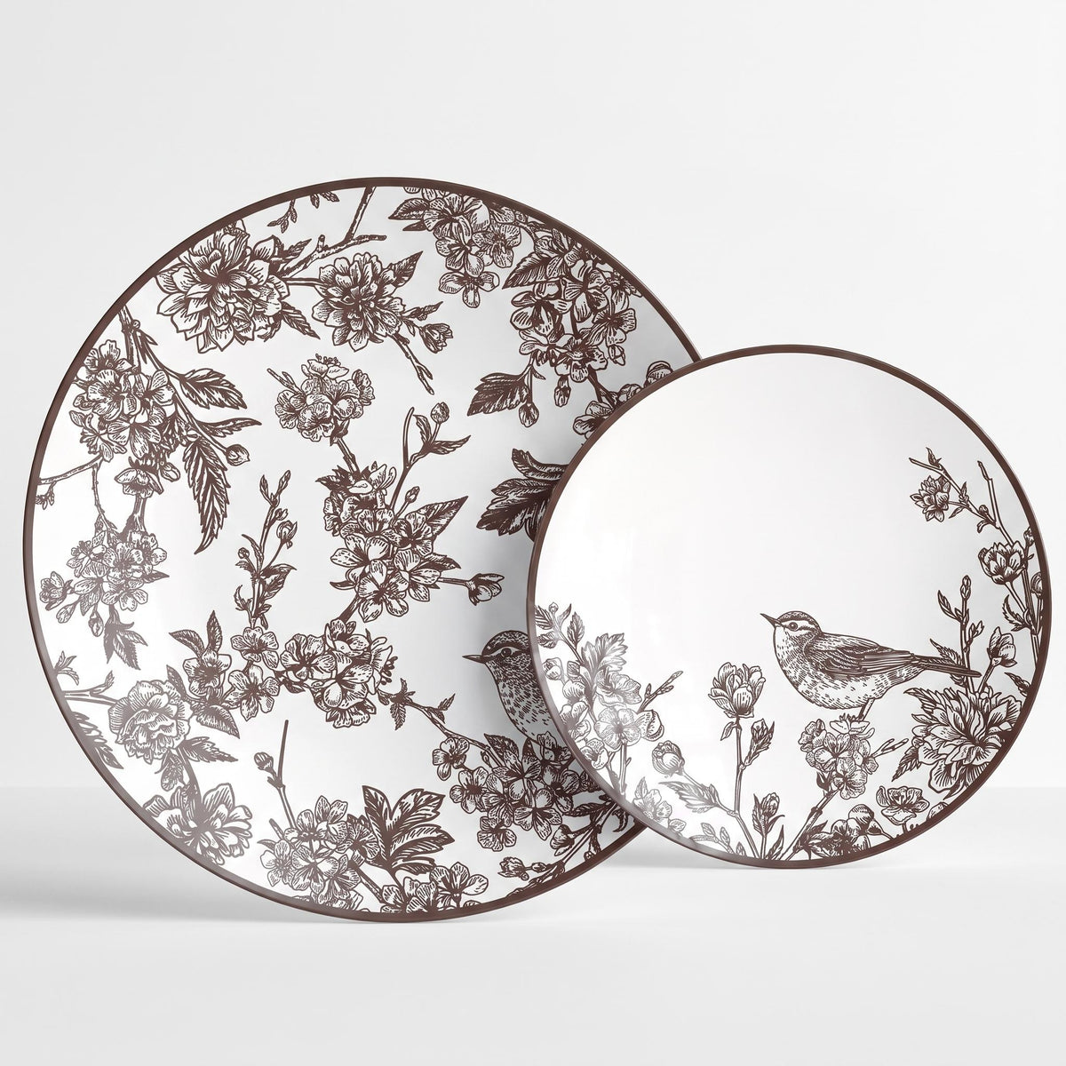 Rustik Essentials Set | Dinner & Salad Plates | Serves 40