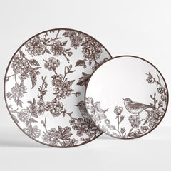 Rustik Essentials Set | Dinner & Salad Plates | Serves 40