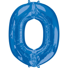Royal Blue Foil Letter O Balloon - Pack of 5
