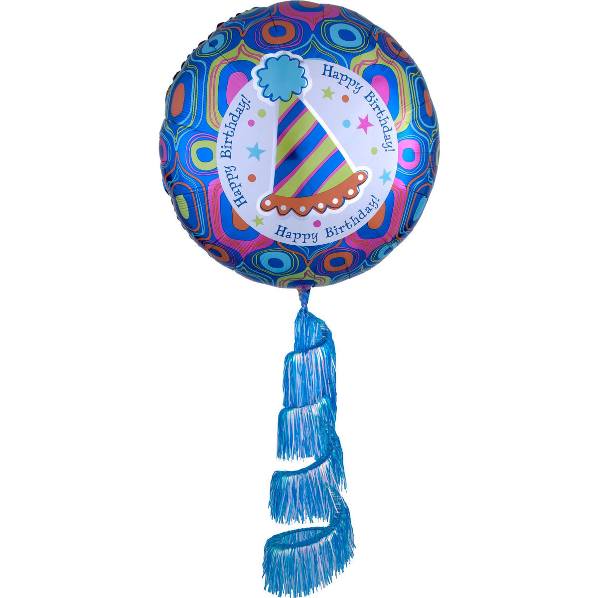 Festive Birthday AirWalker Foil Balloon with Fringe - Case of 50
