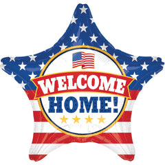 Giant Patriotic Welcome Home Star Balloon - Case of 50