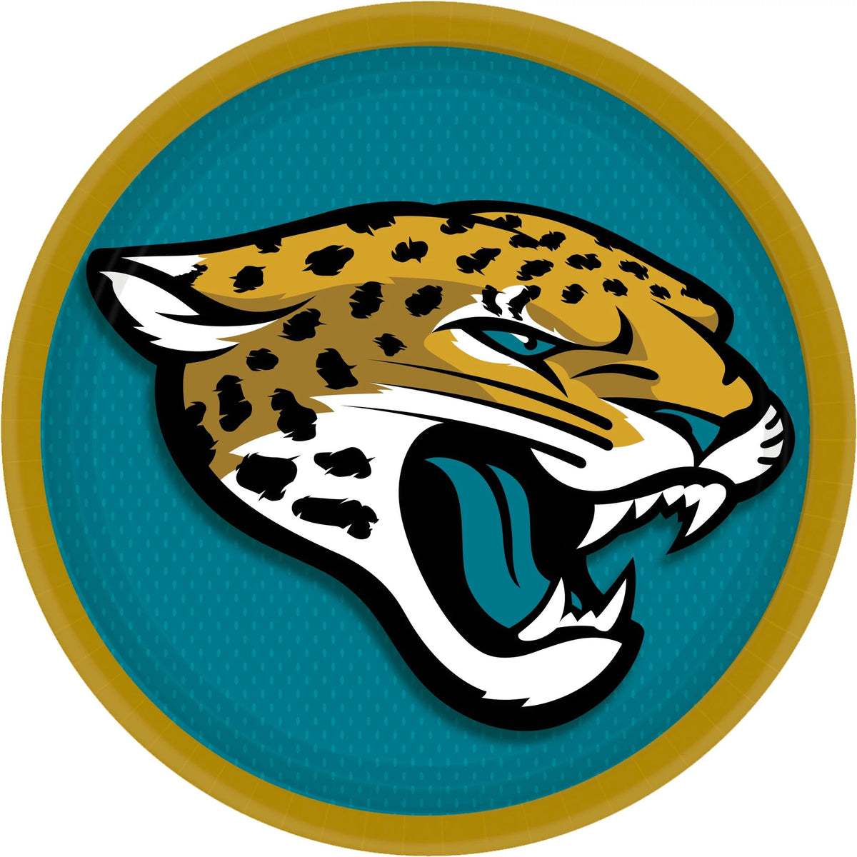 Jacksonville Jaguars 9-inch Round Paper Plates, 18-ct - Pack of 6