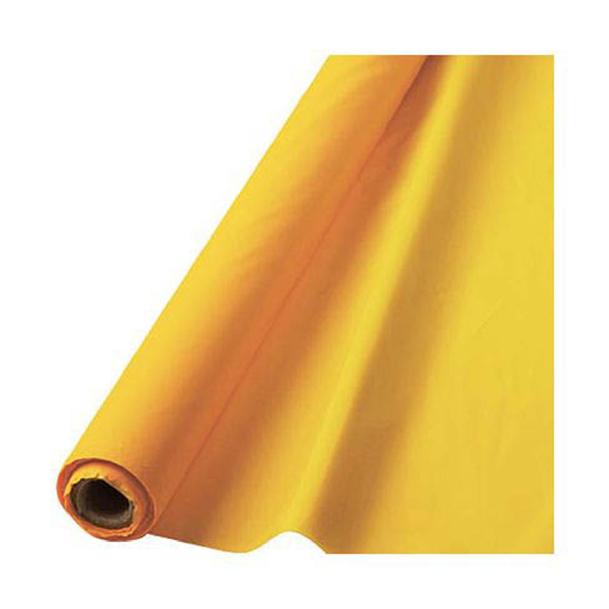 Yellow Plastic Table Cover Roll, 40 inch x 100 foot - Case of 6