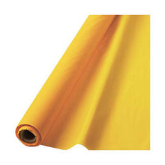 Yellow Plastic Table Cover Roll, 40 inch x 100 foot - Case of 6