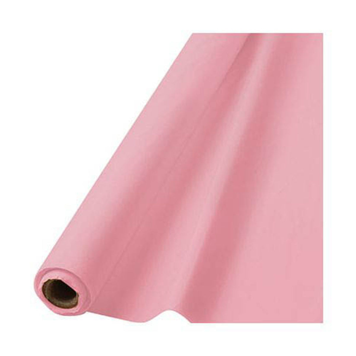New Pink Plastic Table Cover Roll, 40 inch x 100 foot - Case of 6