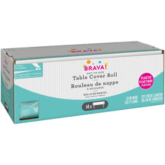 Plastic Table Cover Roll, 40 x 126-foot, Slide Cutter - Case of 6