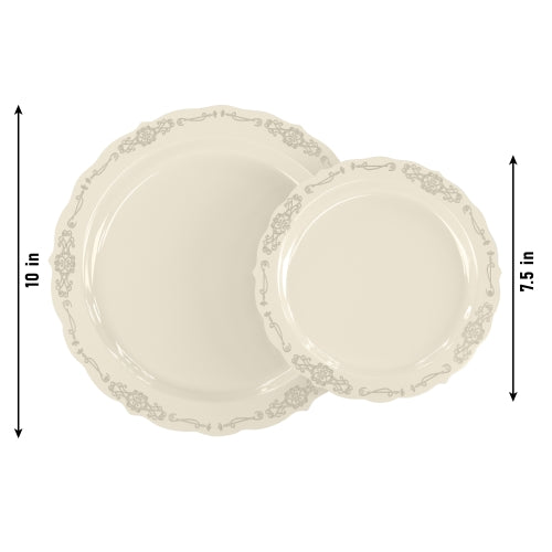 Ivory Victorian Combo Set | 160 10 In. + 160 7.5 In.