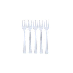 Exquisite Clear plastic Tasting Forks | 100 Count