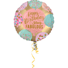 Stay Fabulous Foil Birthday Balloon - 18 Inch - Pack of 5