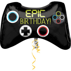 Epic Gamer Birthday Controller Foil Balloon - Pack of 2