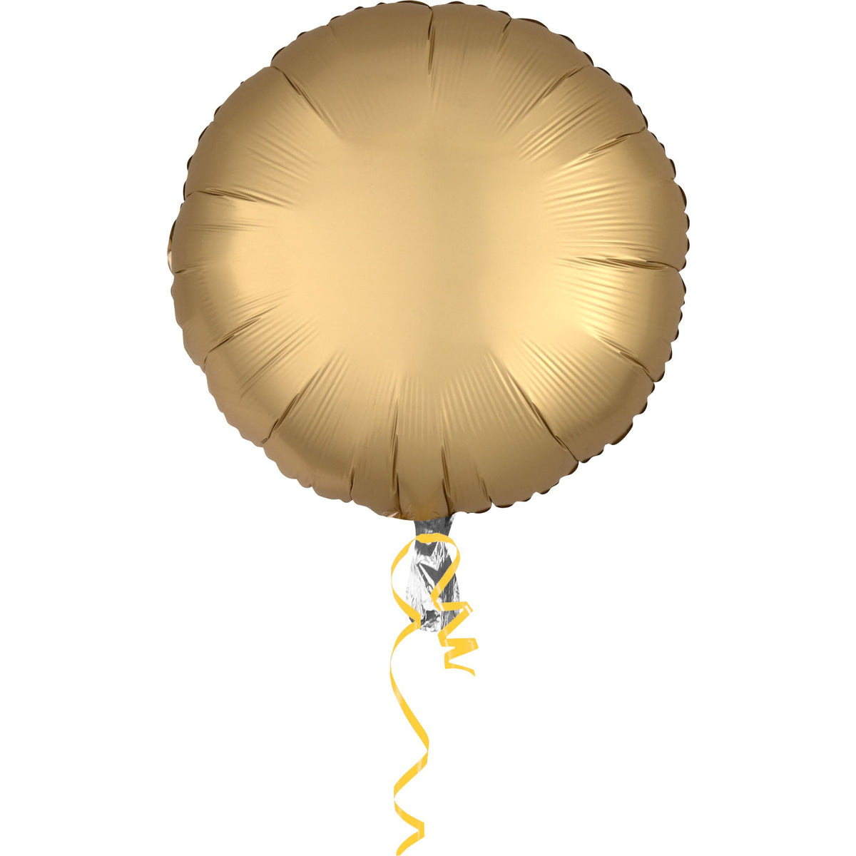 Elegant Satin Gold Circular Foil Balloon - 18 Inch - Case of 100