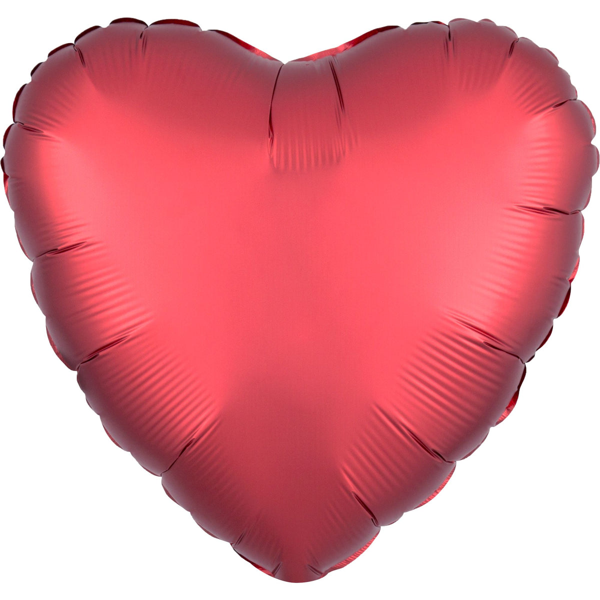 Satin Sangria Heart Foil Balloon - 18-Inch - Pack of 5