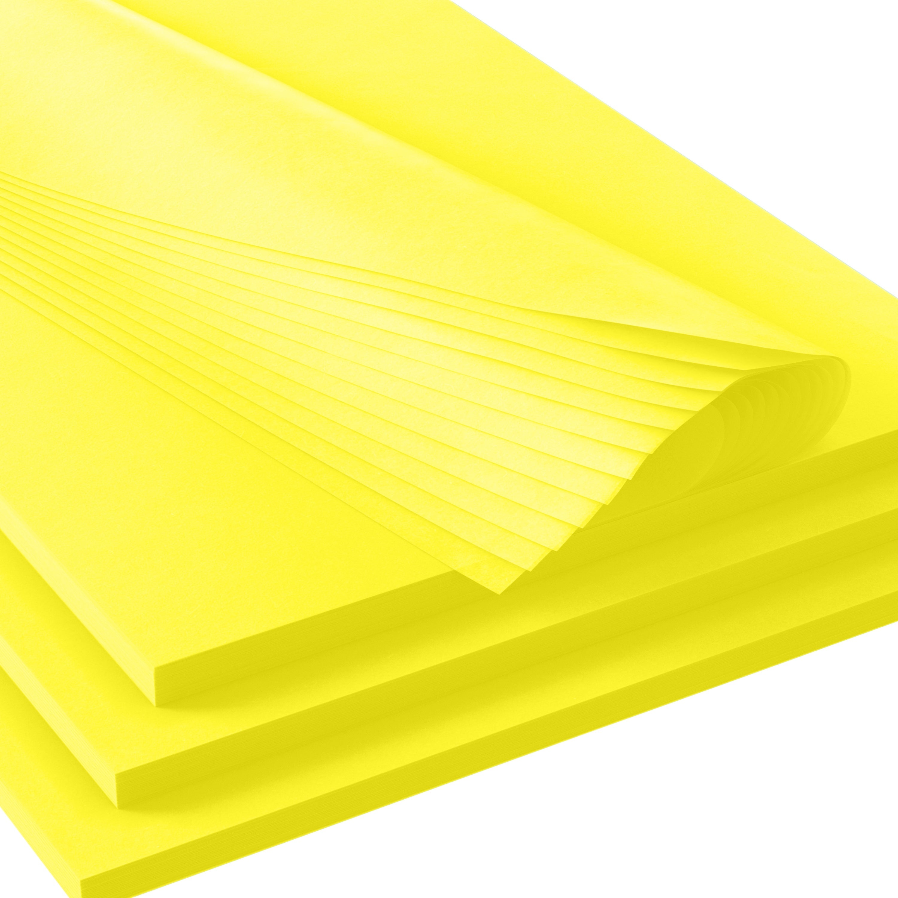 15 In. x 20 In. Yellow Tissue Paper | 240 Sheets