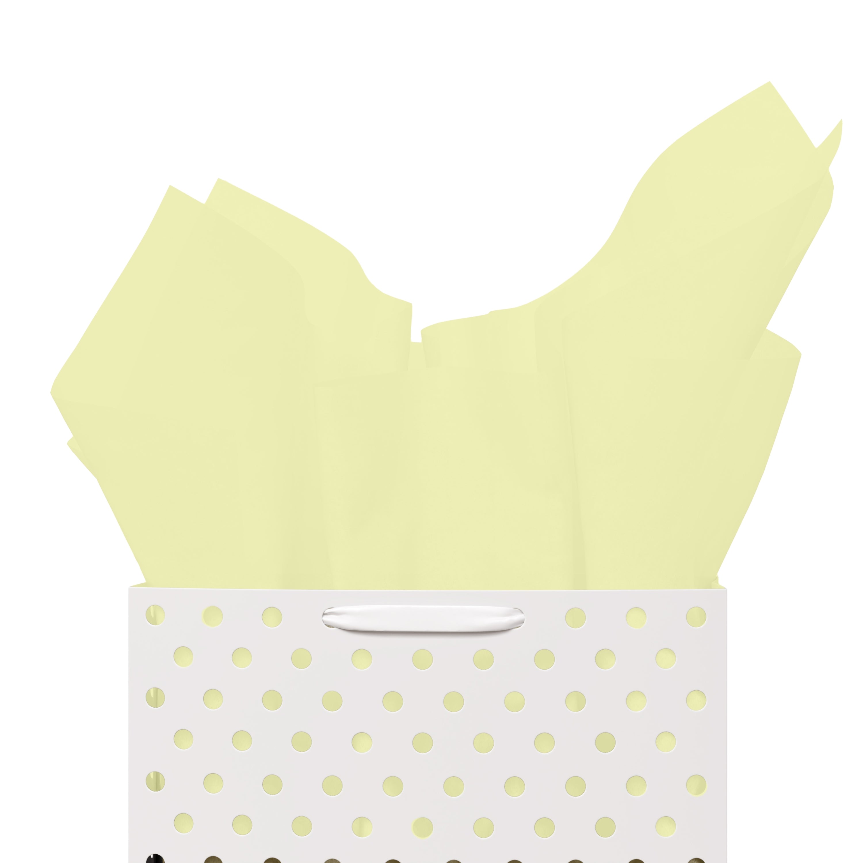 15 In. x 20 In. Light Yellow Tissue Paper | 240 Sheets