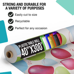 40 In. x 300 Ft. Balloon Print Table Roll