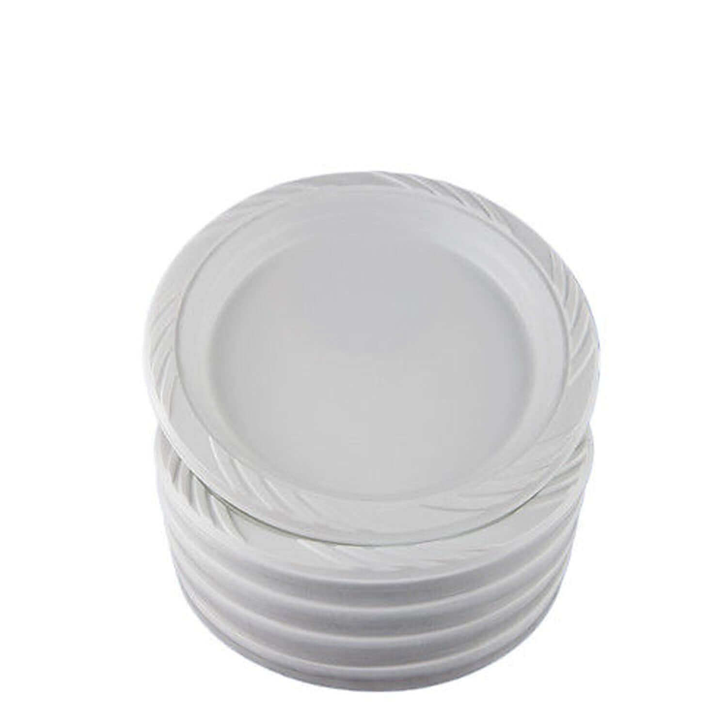 7" White Plastic Plates | 800 Count - Yom Tov Settings