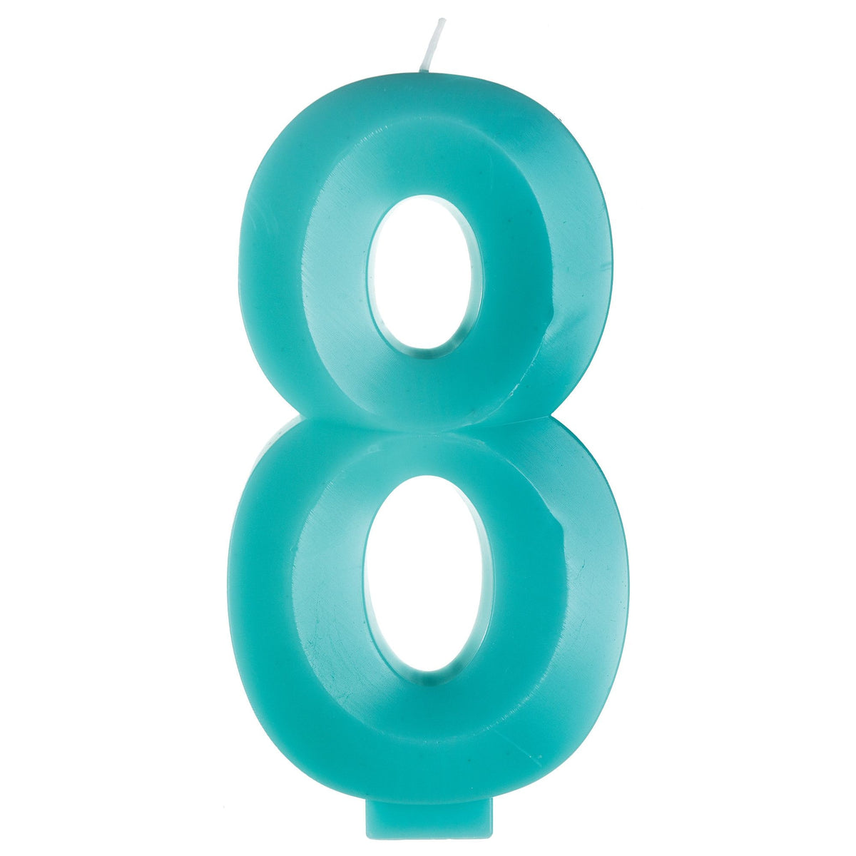 Dark Blue Number 8 Birthday Candle, 5.25-in - Case of 72