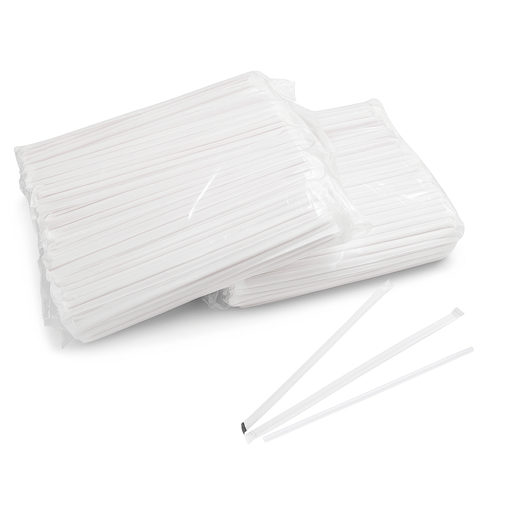 Dixie® 8.5 In. Giant Wrapped Plastic Straws Clear Bagged | 1800 Count