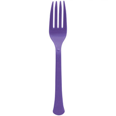 Heavyweight Purple Plastic Forks, 20-ct - Pack of 12