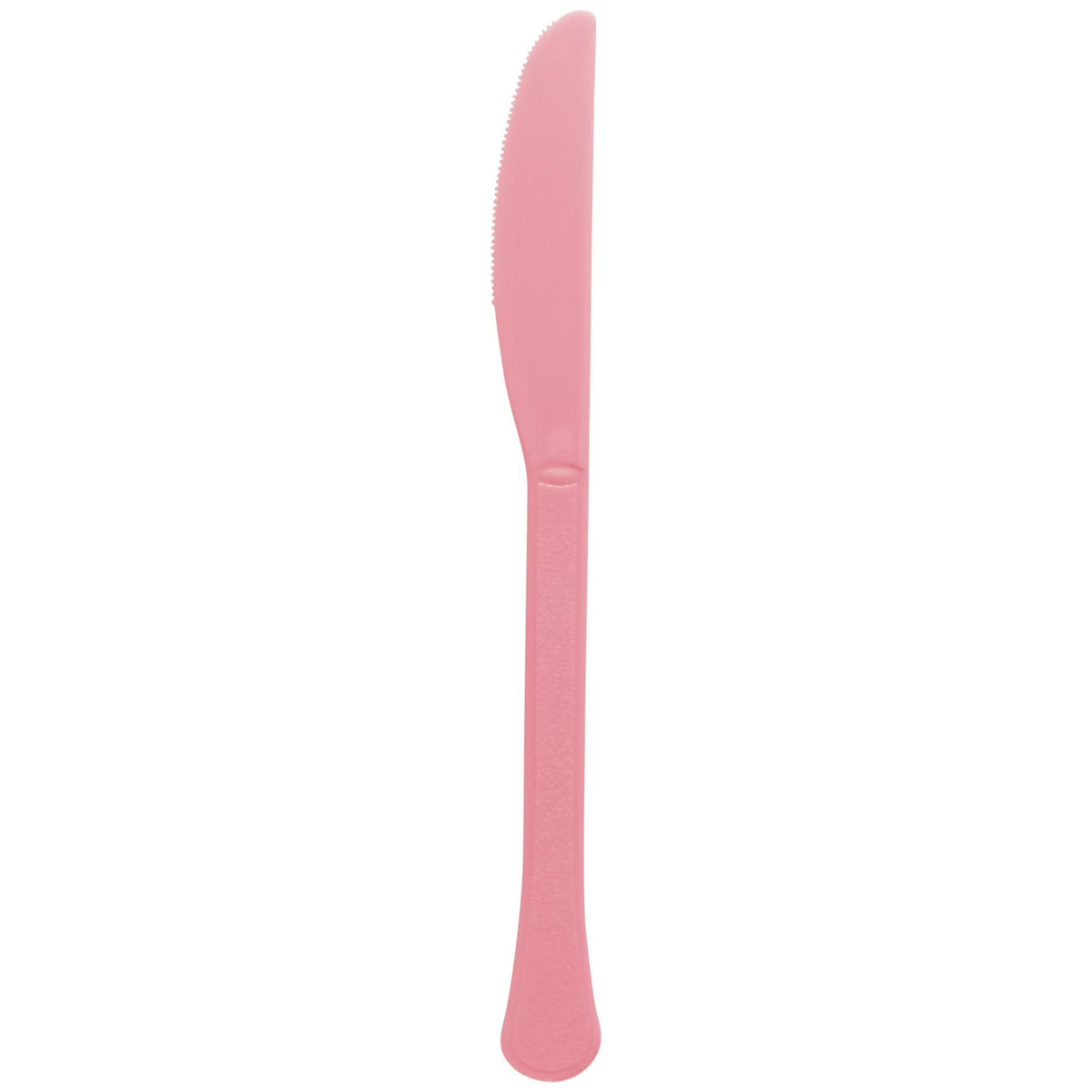 Heavyweight Mid-Cut Plastic Knives - New Pink, 20-ct - Case of 72