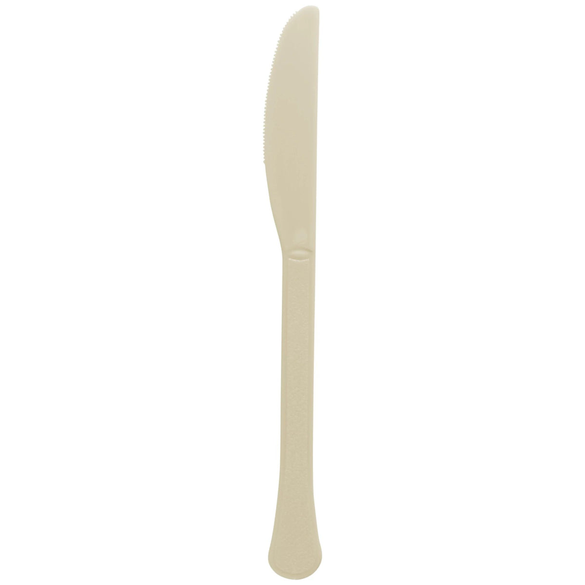 Vanilla Heavyweight Plastic Knives - Solid Color Tableware, 20-pk - Pack of 12