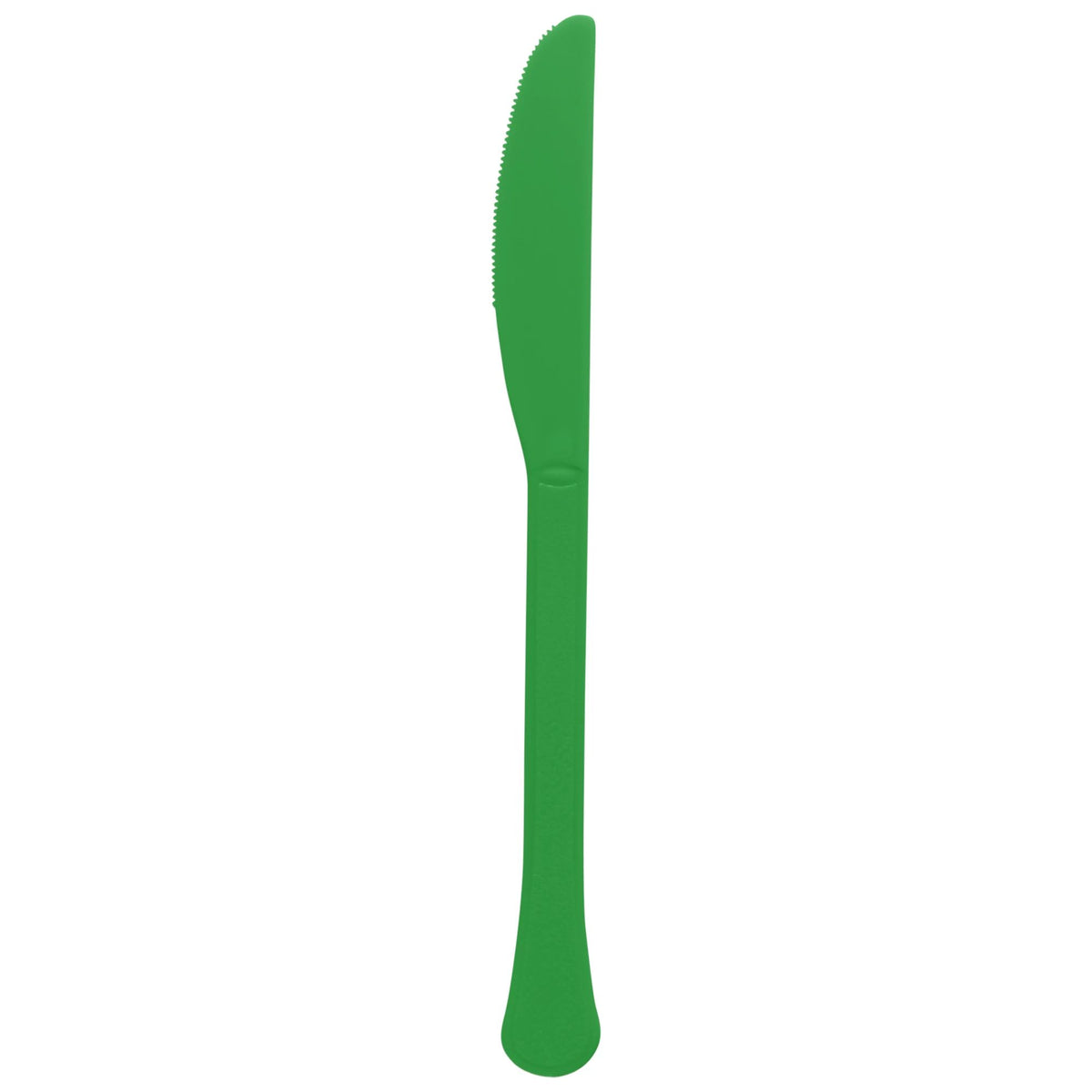 Festive Green Heavyweight Plastic Knives, 50-pk - Case of 12