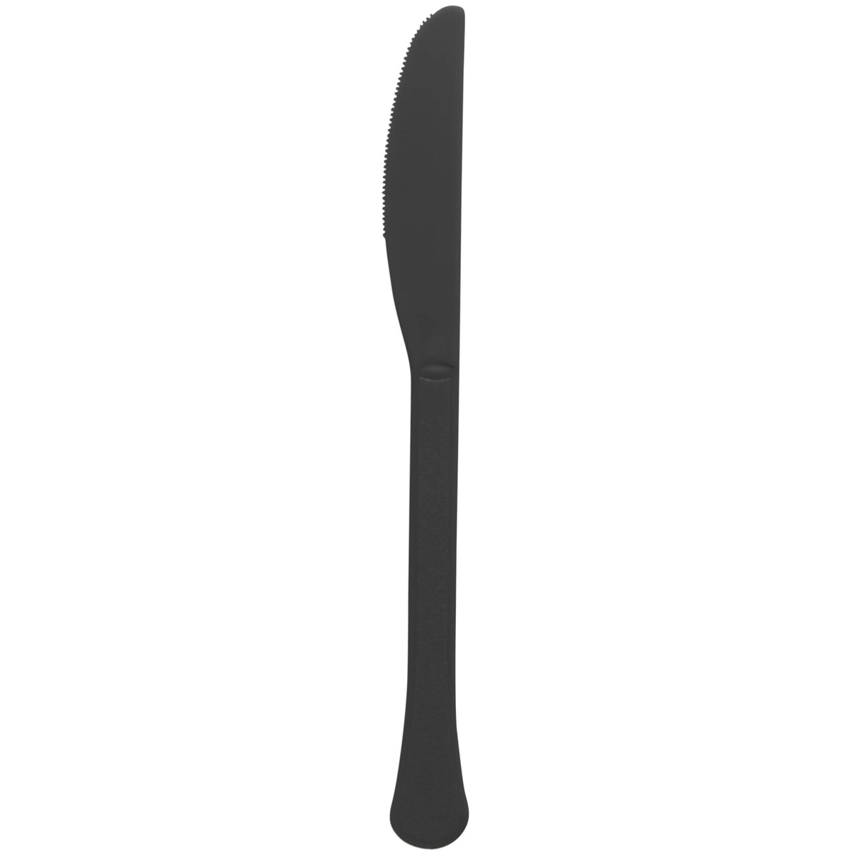 Heavyweight High-Cut Black Plastic Knives, 50-pk - Case of 12