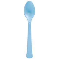 Heavyweight Pastel Blue Plastic Spoon, 20-ct - Pack of 5